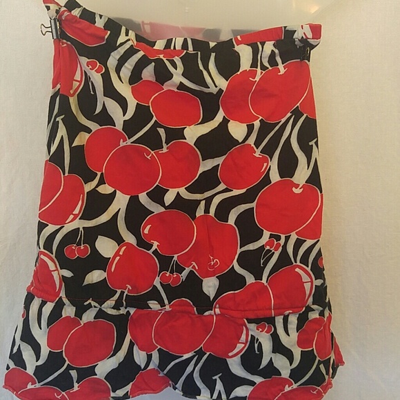Lux Cherry Print Tube Top - Picture 3 of 7